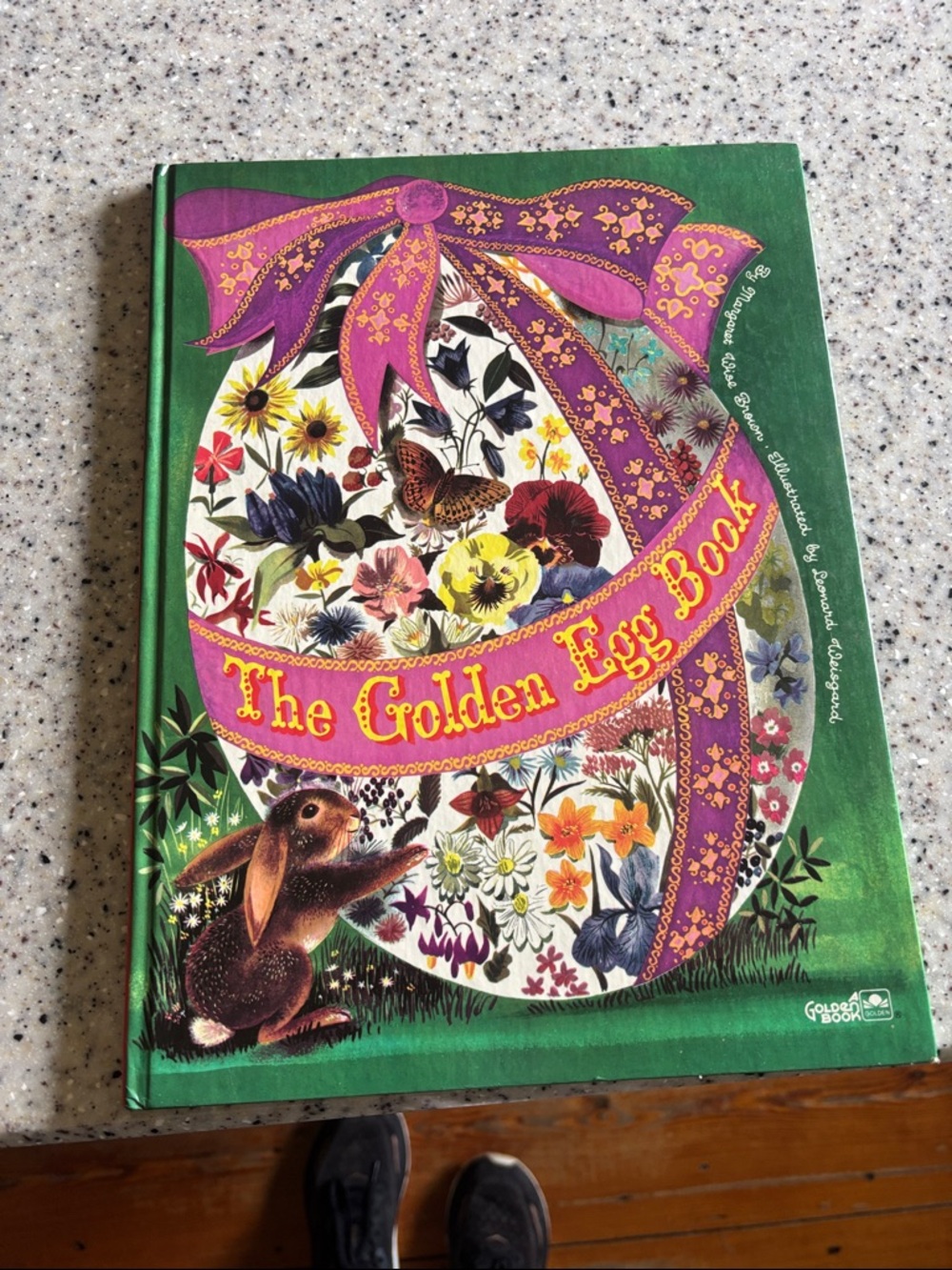 The Golden Egg Book - Illustrated Children's Hardcover (Green, Purple, Floral)